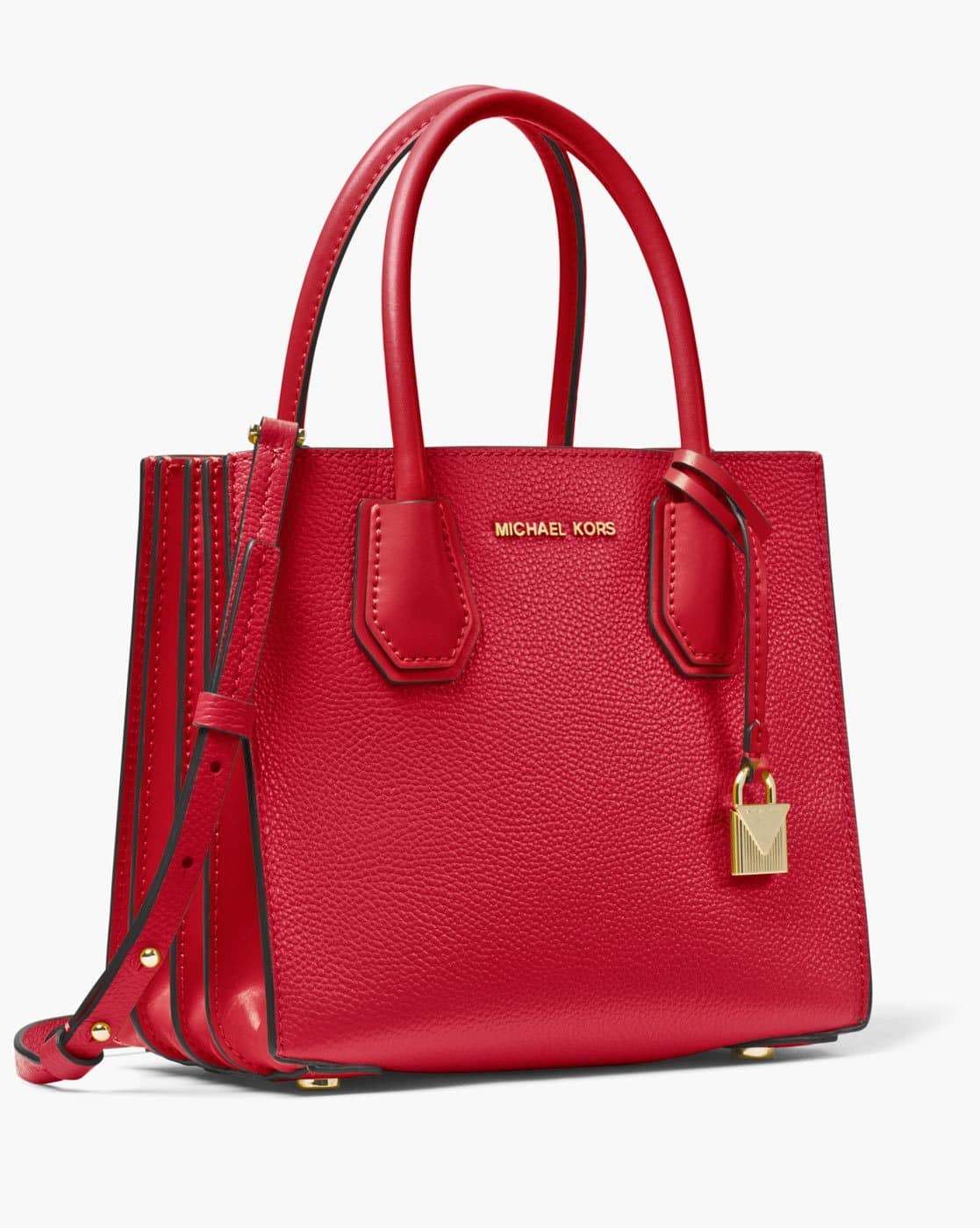 Trisha Michael Kors Red Satchel Handbags Leather Handbag Michael - Main Image