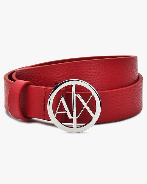 armani exchange red belt