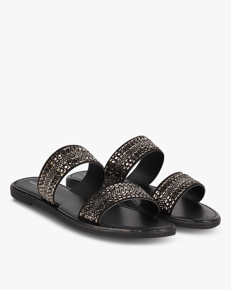 Women's kersha best sale embellished slide sandals