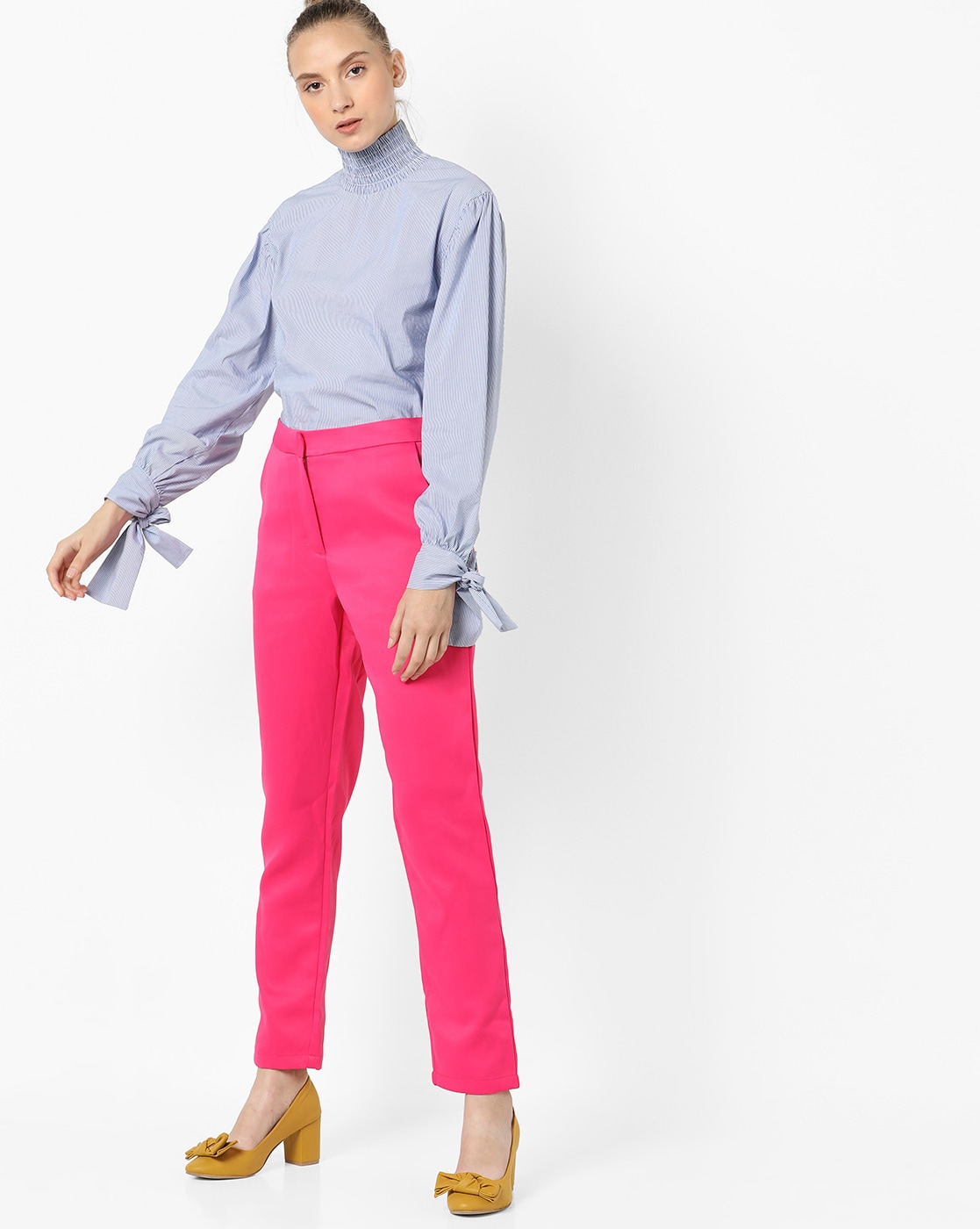 Buy Hot Pink Trousers & Pants for Women by Glamorous Online
