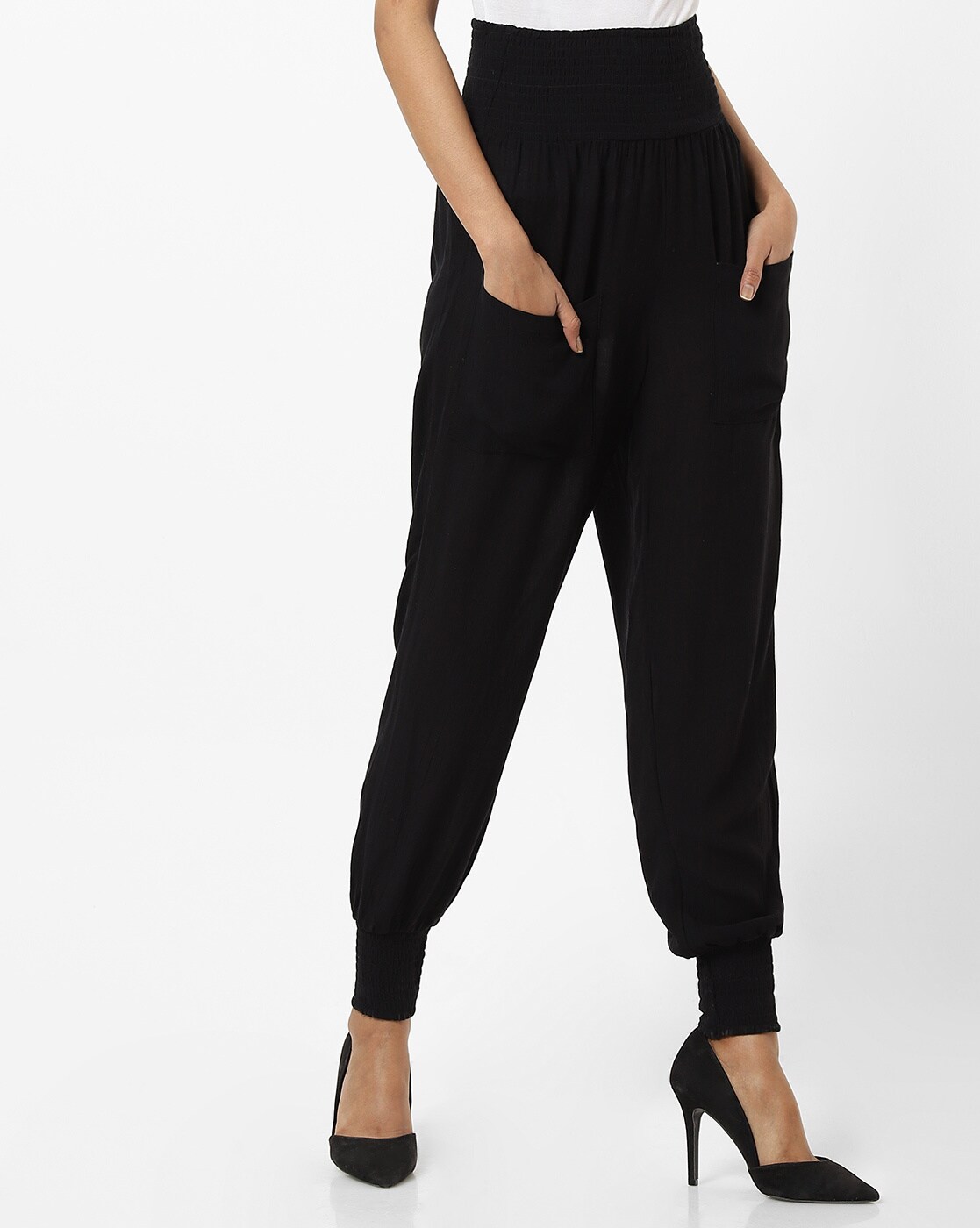 high rise joggers womens