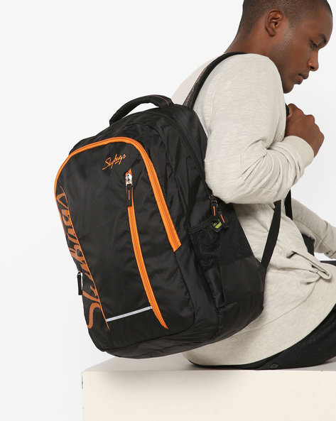 skybags black laptop backpack