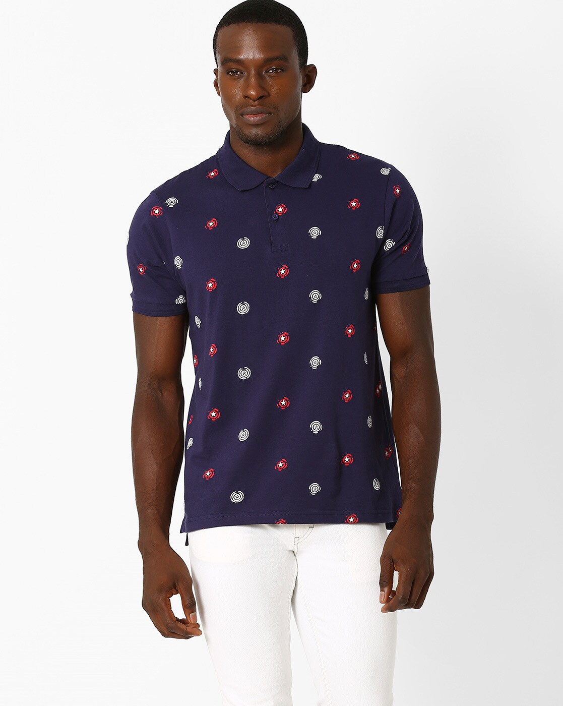 captain america polo t shirt