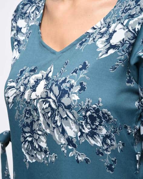Floral Print Straight Kurta (Image - 2)
