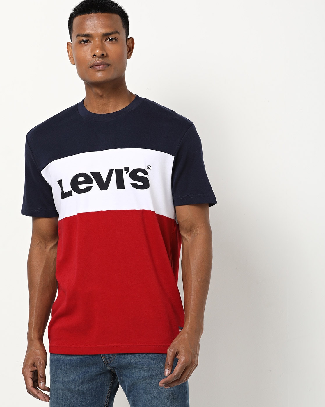 Buy Navy Blue \u0026 Red Tshirts for Men by 