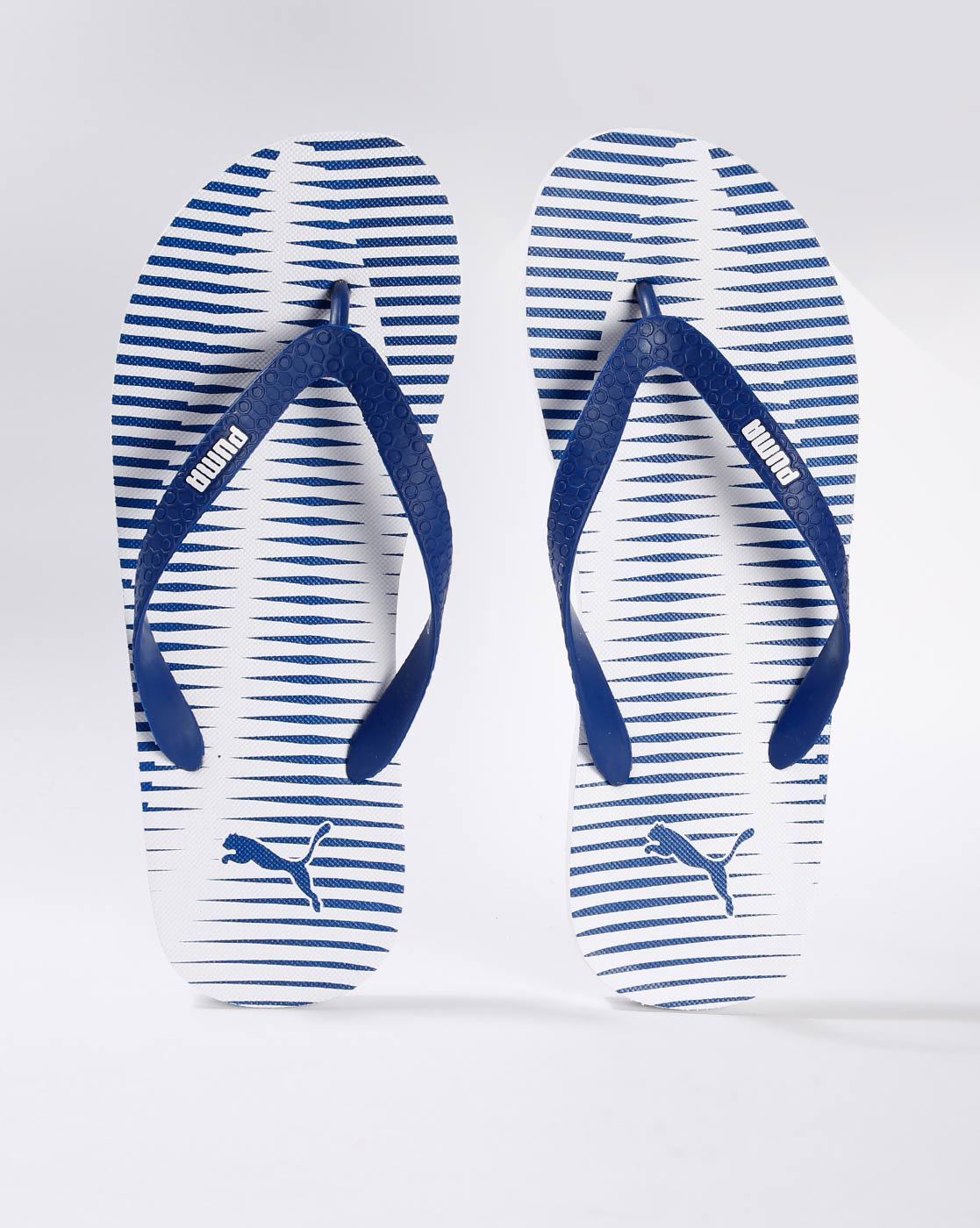 puma blue flip flops