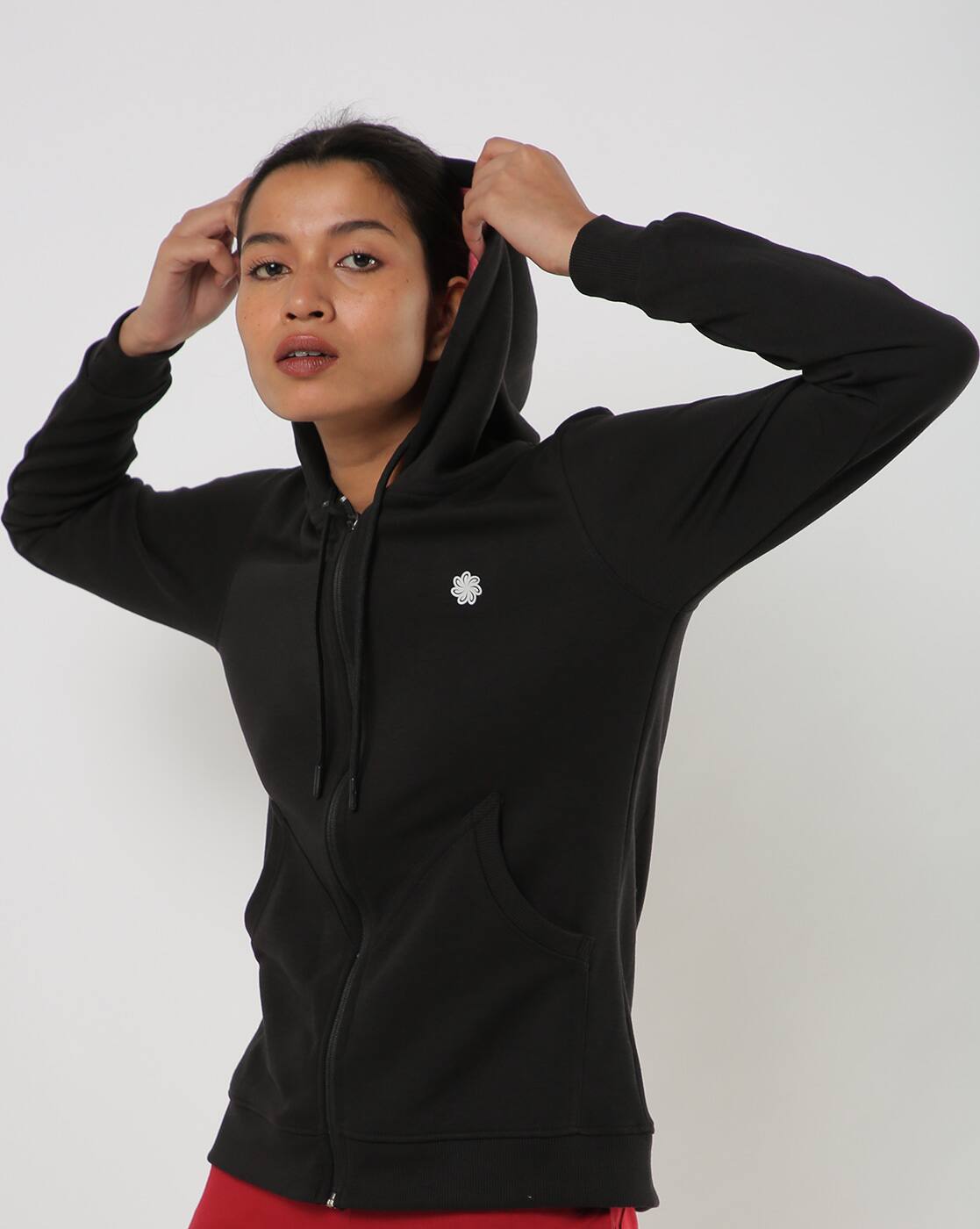 Buy Black Sweatshirt u0026 Hoodies for Women by PROLINE Online | Ajio.com