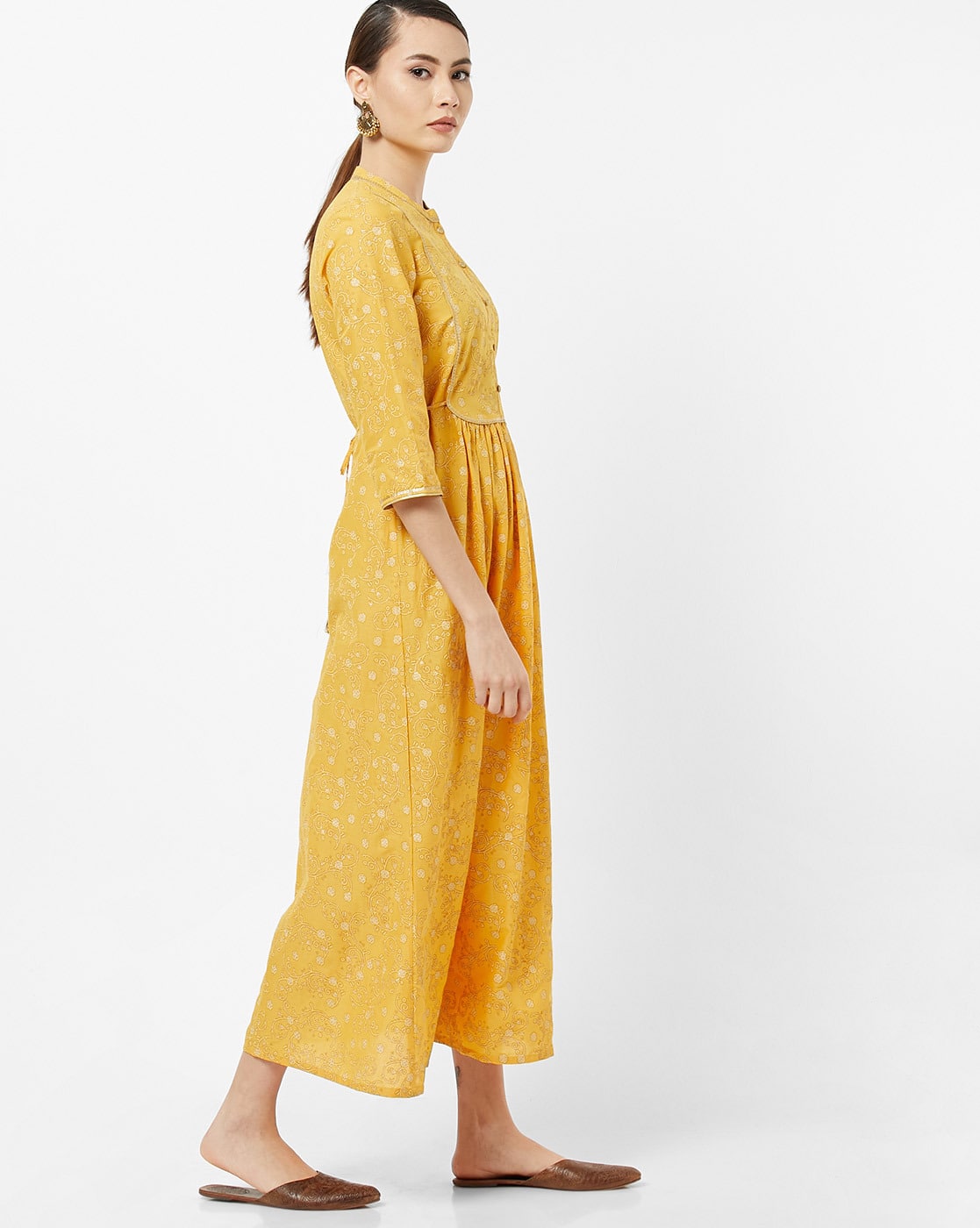 miss selfridge yellow midi dress