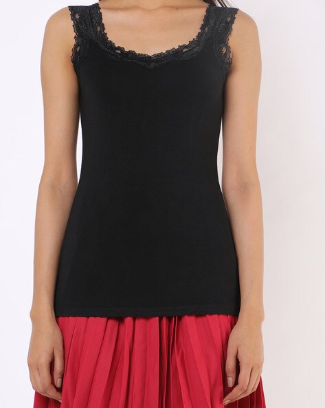 Buy Black Camisoles & Slips for Women by DNMX Online