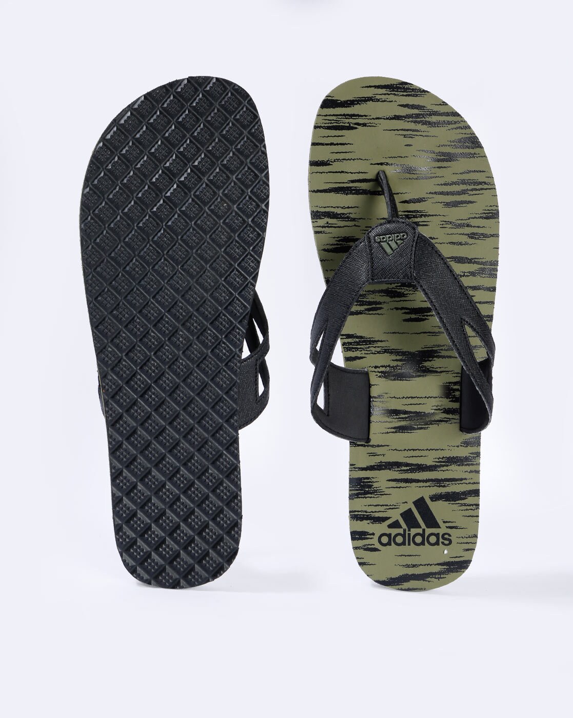 adidas mens khaki flip flops