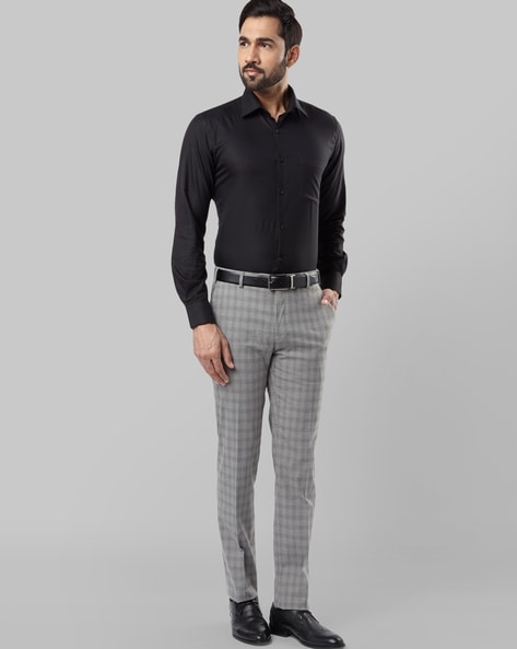 LOUIS PHILIPPE Slim Fit Men Grey Trousers  Buy LOUIS PHILIPPE Slim Fit Men Grey  Trousers Online at Best Prices in India  Flipkartcom