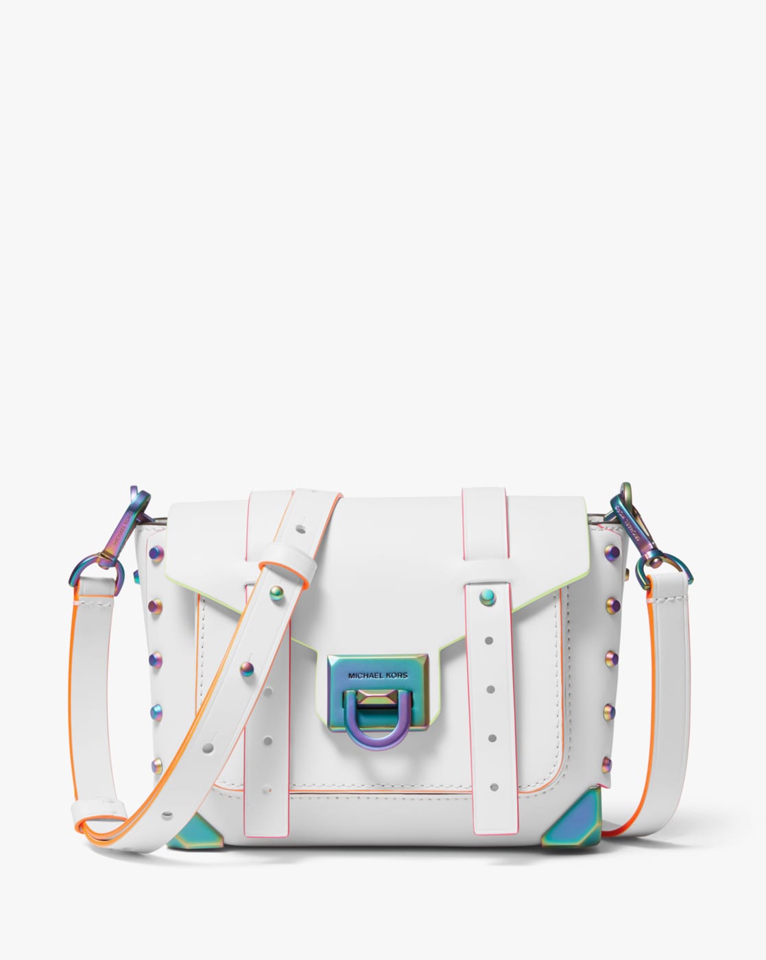 Buy Michael Kors Manhattan Medium Crossbody Bag | White Color Women | AJIO  LUXE