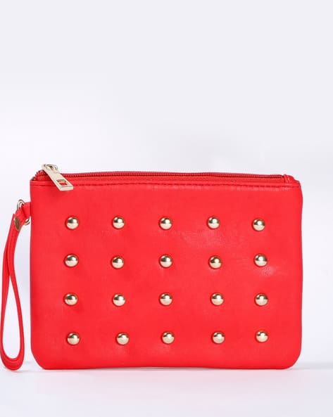 Berrypeckers Textured Wristlet with Rivets