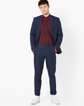 Is it good to wear a deep blue blazer with contrasted grey pants for an  interview  Quora