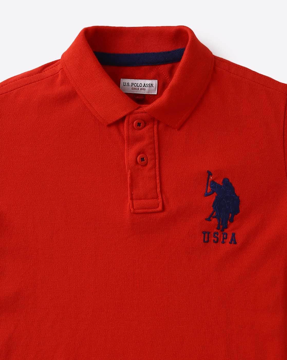 us polo assn red t shirt