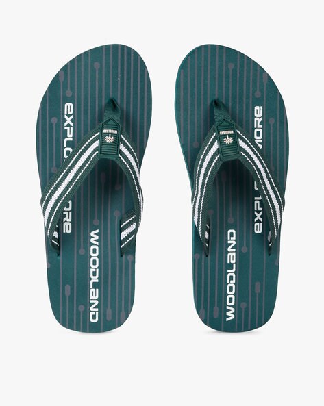 woodland flip flops