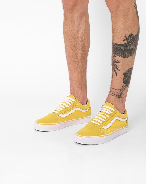 yellow casual shoes for men