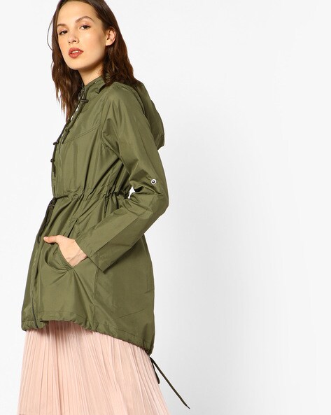 Buy Olive Green Jackets & Coats for Women by DNMX Online