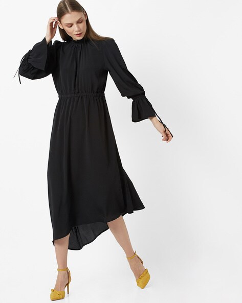 ajio black dress