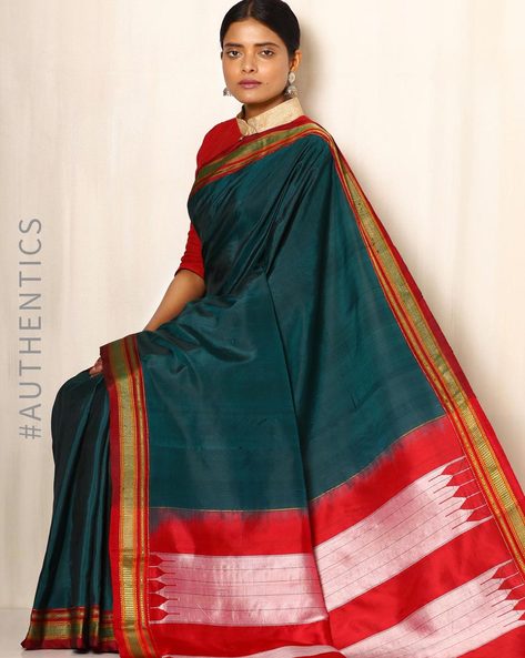 Buy Dhammanagi Solid/Plain Ilkal Pure Silk Grey Sarees Online @ Best Price  In India | Flipkart.com