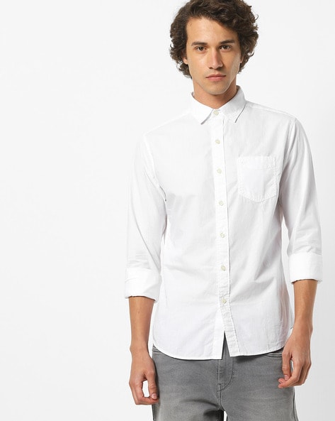 denizen white shirt