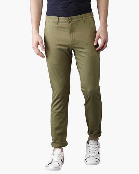 Buy OLIVE GREEN Trousers  Pants for Men by max Online  Ajiocom