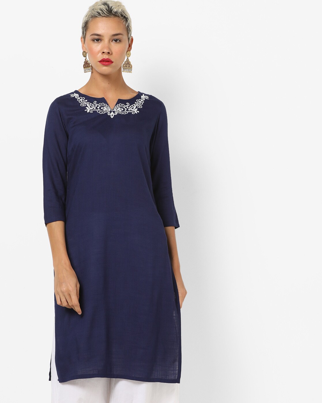 Buy Blue Kurtas for Women by AJIO Online