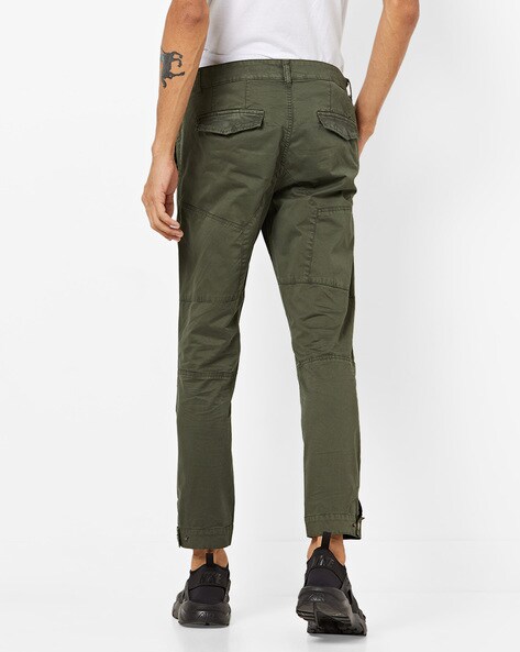 Buy Olive Green Trousers & Pants for Men by AJIO Online