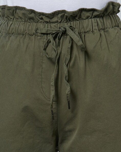 Buy Olive Green Trousers & Pants for Women by Outryt Online