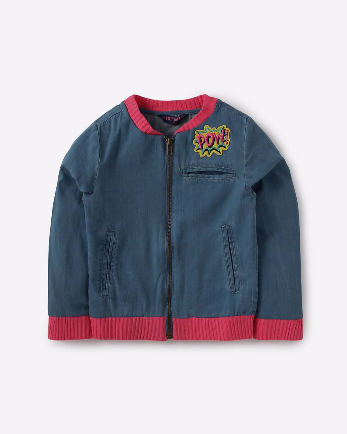 girls denim bomber jacket