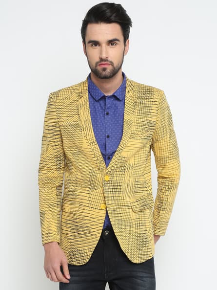 yellow jacket blazer
