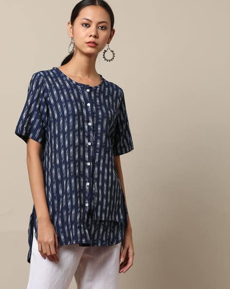 ajio ikat kurti
