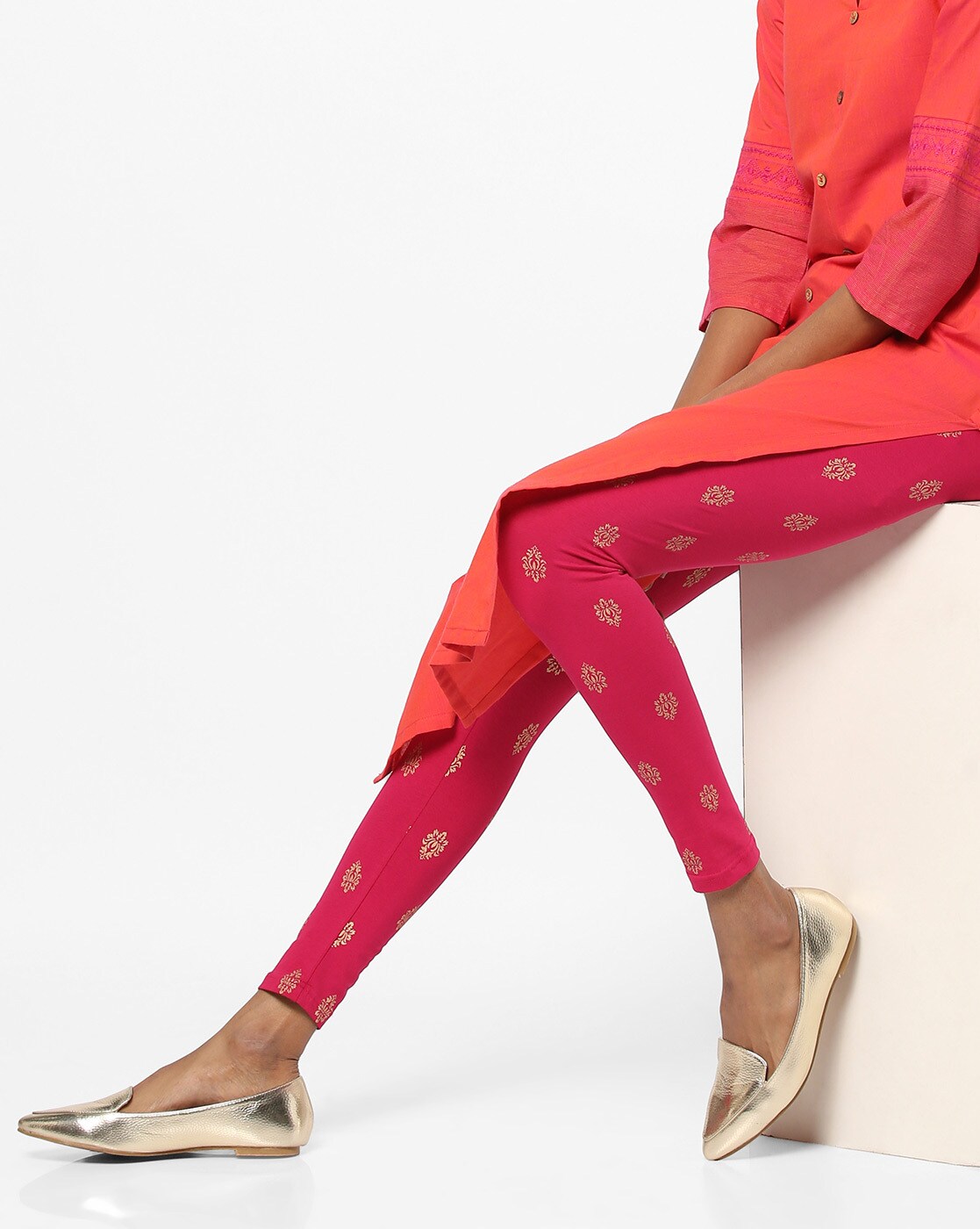 Buy Blue Leggings for Women by DHUNI BY AVAASA Online | Ajio.com