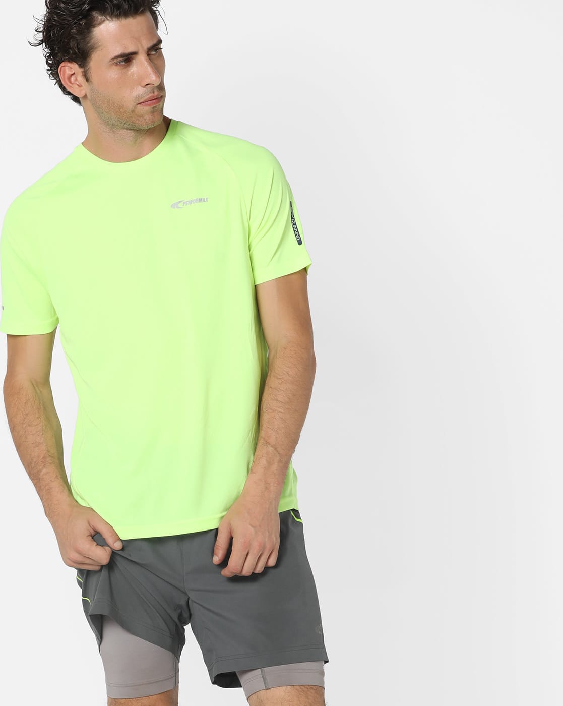 lime green running shirt