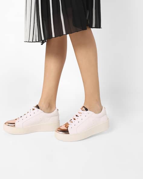 Buy White Rose Gold Casual Shoes for Women by STEVE MADDEN