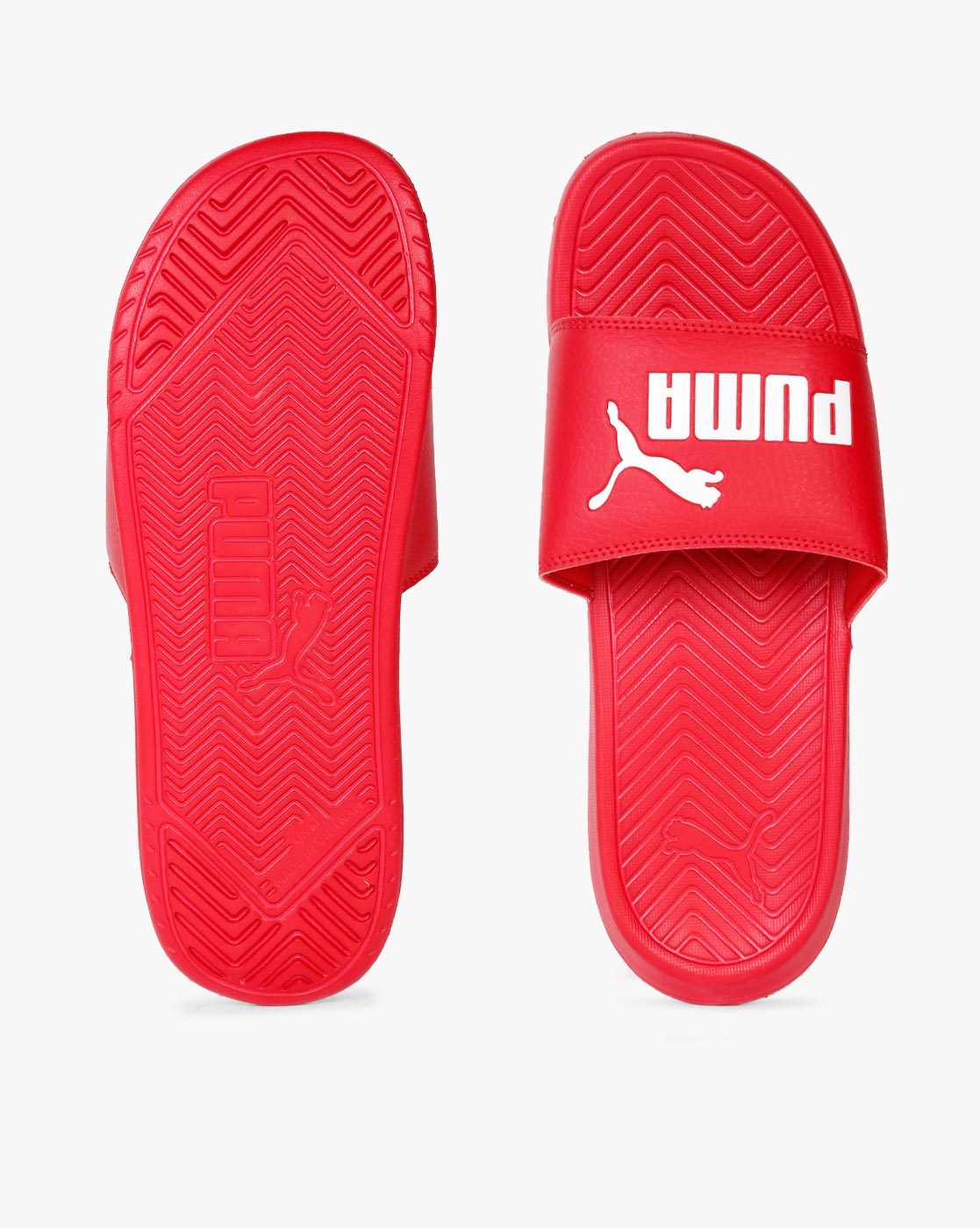 puma sandals red