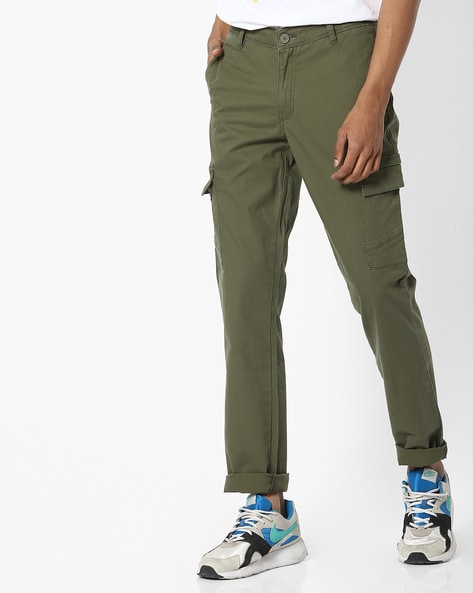 Buy Olive Green Trousers & Pants for Men by JOHN PLAYERS Online