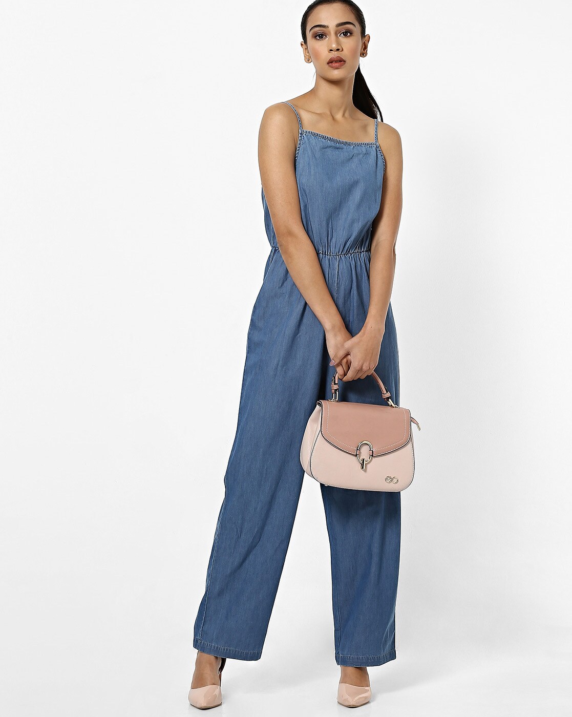 vero moda denim jumpsuit