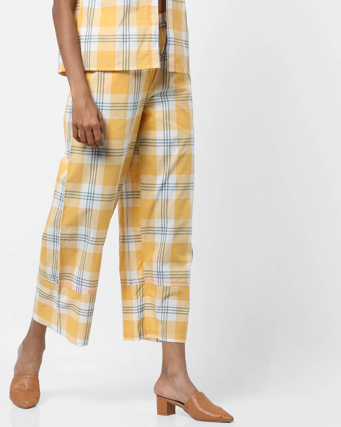 Check Trousers Yellow Trousers Topshop Buy Yellow Pants For Women