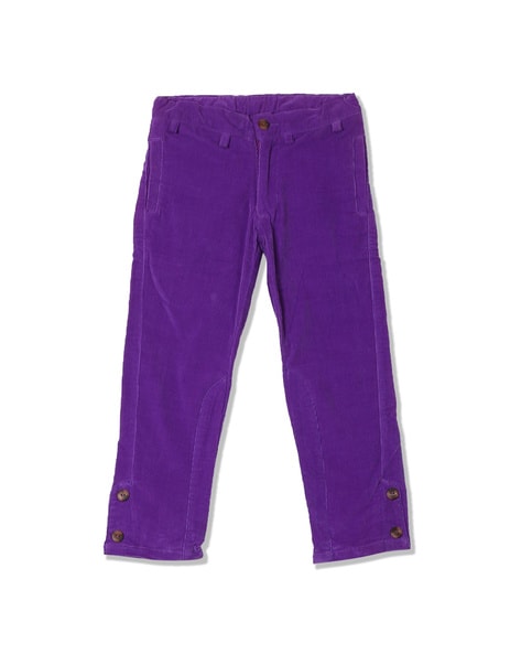 Purple corduroy pants with loosefit  The Kooples