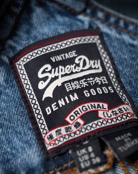 Superdry denim dungaree on sale dress