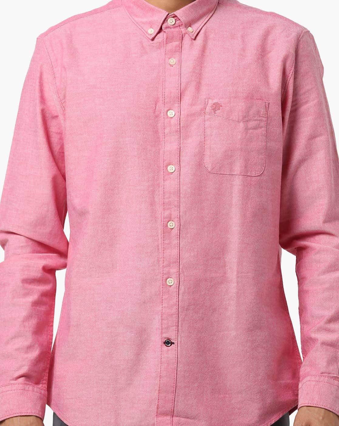 Buy Pink Shirts for Men by NETPLAY Online | Ajio.com