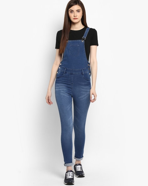 Buy online Blue Denim Full Leg Dungaree from western wear for Women by  Stylestone for ₹1150 at 50% off | 2024 Limeroad.com