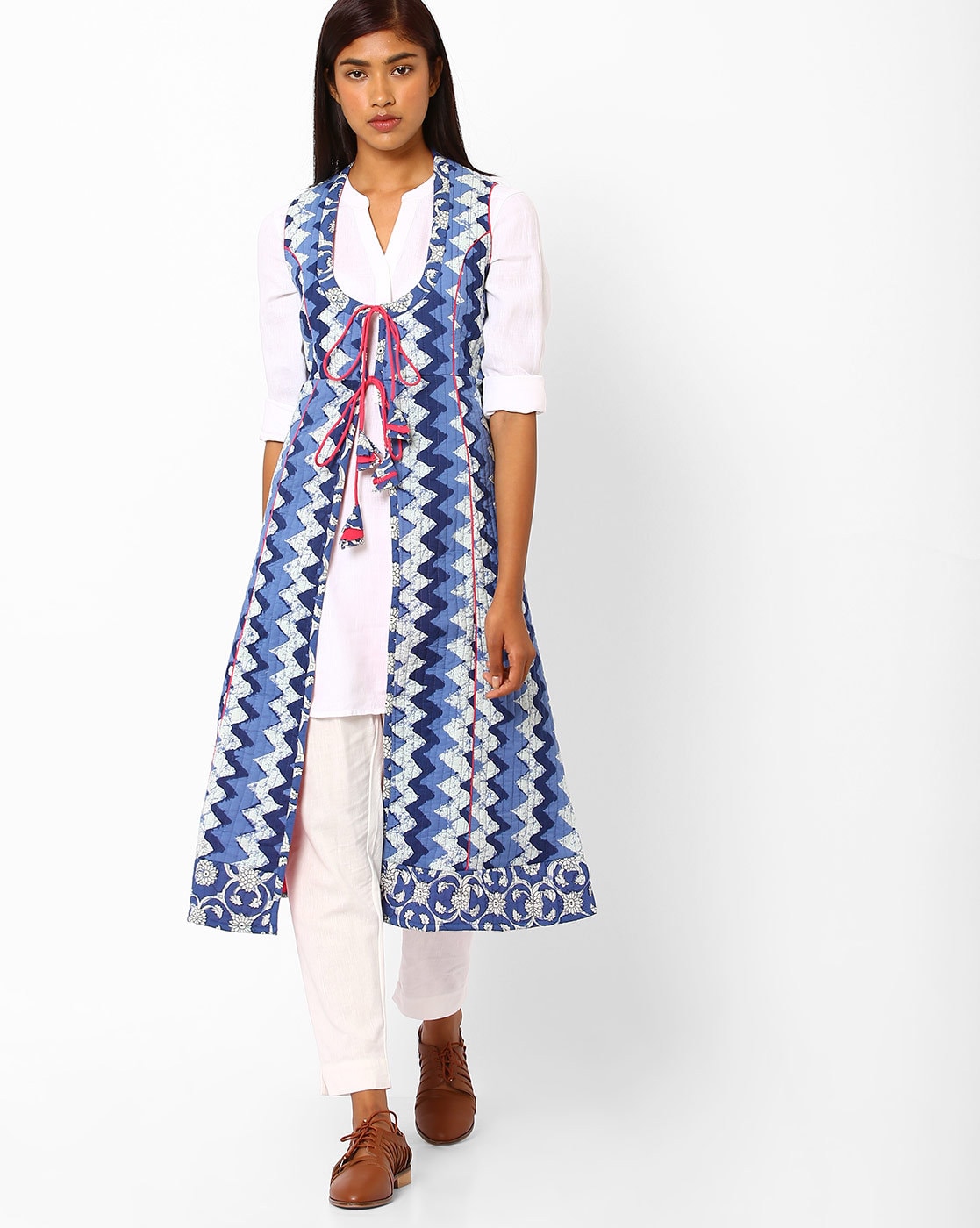 Ladies Cotton Printed Jacket Kurti at Rs 450/piece | Borawar | ID:  20530485330