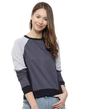 Campus Sutra Solid Sweatshirt