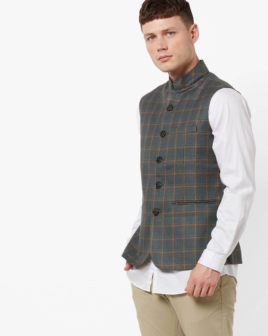 nehru jacket red tape