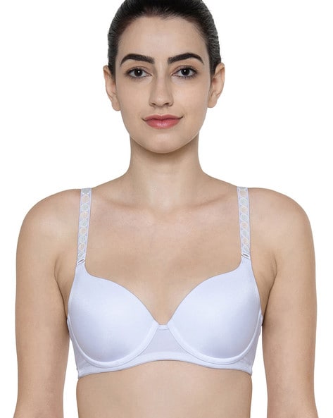Buy Zivame Beautiful Basics Padded Non Wired 3/4th Coverage Backless Bra -  Fig at Rs.500 online