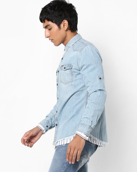 Buy Blue Shirts for Men by BASICS Online | Ajio.com