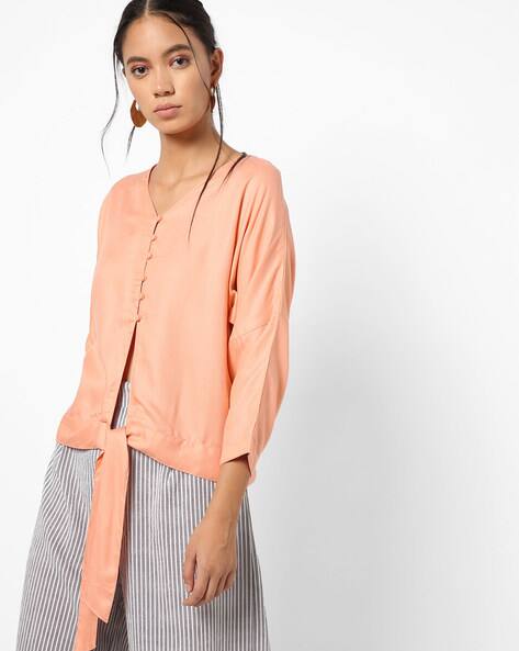 coral blouse forever 21