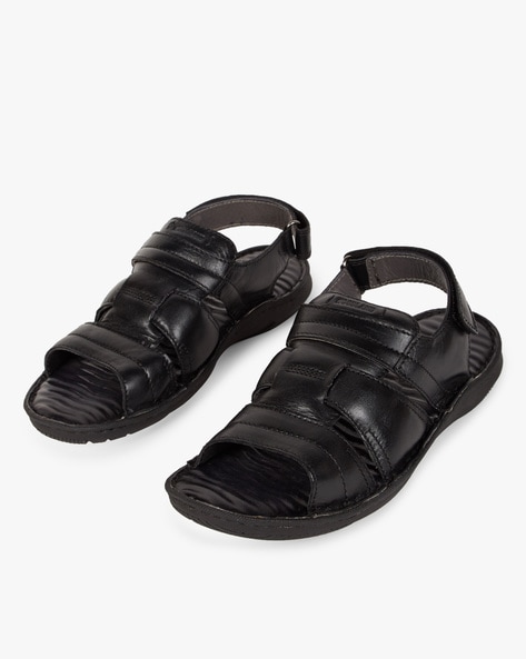 woodland black sandals